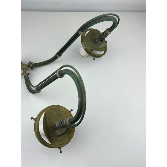 Antique Sugg Gas Lighting Copper Double Arm Wall Sconce Victorian Era London - Picture 8 of 15